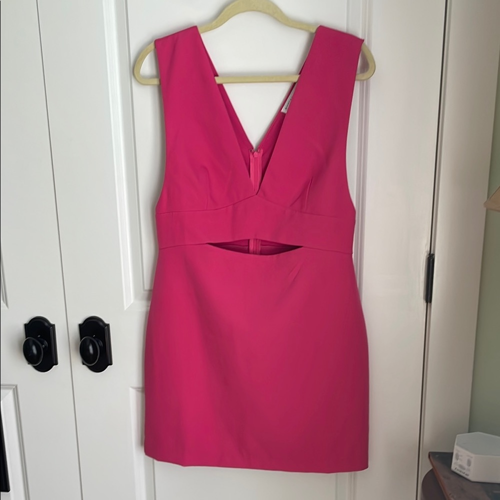 Elegant Pink Sleeveless Dress